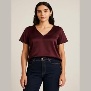 🩷Free🩷DKNY plum blouse xxs